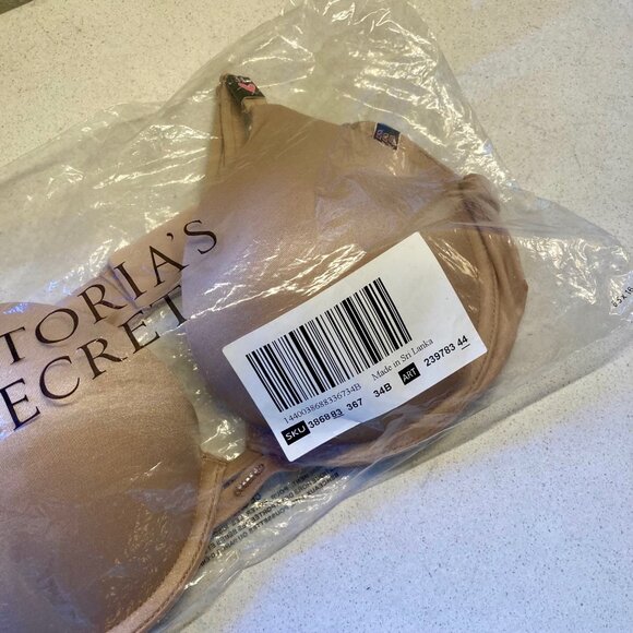 Victoria’s Secret Very Sexy Push Up Bra Nude Size 34B New With Tags & Packaging - Picture 6 of 14